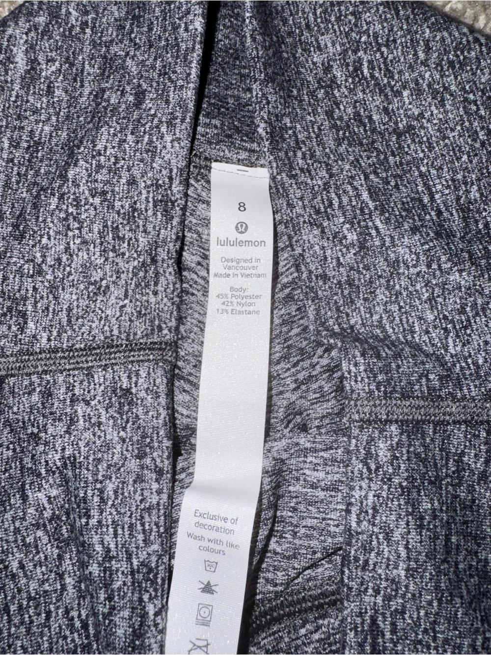 lululemon athletica Dark Heather Gray Leggings
